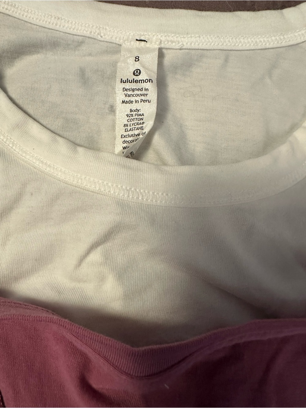 Lululemon mixed tank tops-white, purple, black - Picture 2 of 6